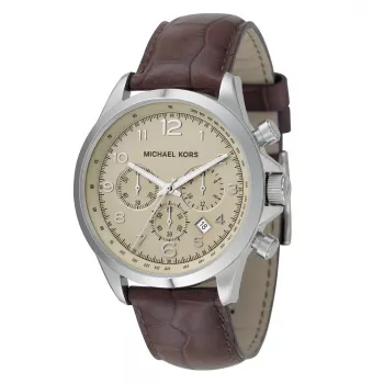 Michael Kors Herren-Chronograph Uhr MK8115 45mm Schwarz Silikon