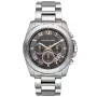 MICHAEL KORS Herren Analog Quarz Chronograph Uhr MK8609, 50mm blaues Zifferblatt & Stahlarmband