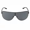 Michael Kors Herren-Sonnenbrille MK-1113-BLACK - Rechteckiger Acetatrahmen mit rauchgrauen Gläsern