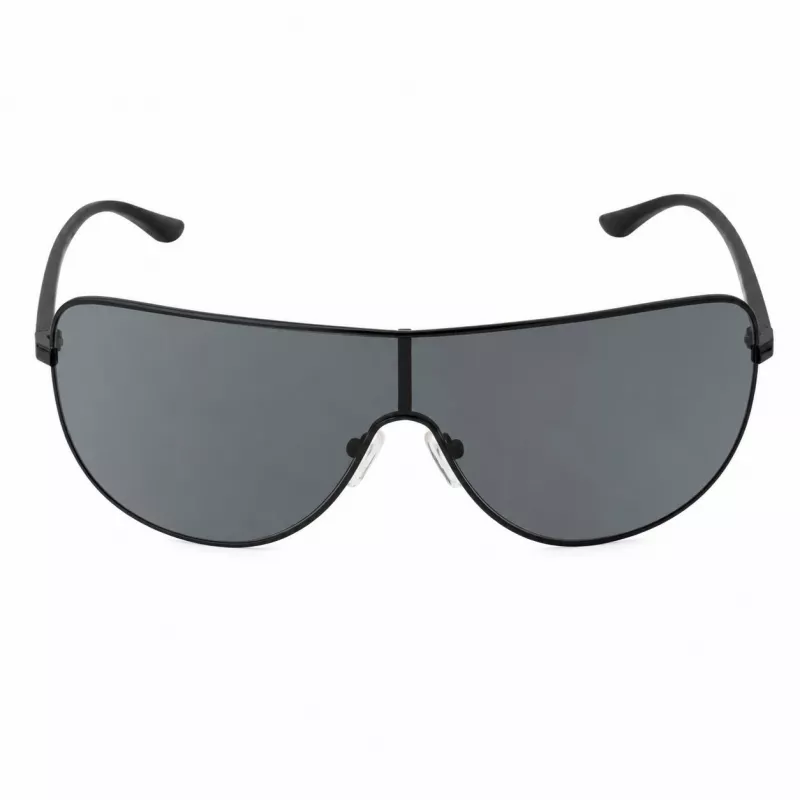 Michael Kors Herren-Sonnenbrille MK-1113-BLACK - Rechteckiger Acetatrahmen mit rauchgrauen Gläsern