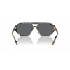 Michael Kors Herren-Sonnenbrille MK2219U394287 - Schwarzer Acetatrahmen, graue Polycarbonatgläser, 57 mm