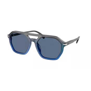 Michael Kors Herren-Sonnenbrille MK2251U401180 - Schwarzer Rahmen, Graue Gradientengläser, 57 mm