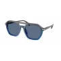 Michael Kors Herren-Sonnenbrille MK2251U401180 - Schwarzer Rahmen, Graue Gradientengläser, 57 mm