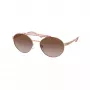 Michael Kors MK1083-110813 Damen-Sonnenbrille Transparenter Grauer Rahmen Dunkelgraue Gläser Pilot 55mm