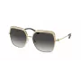 Michael Kors MK1141-10188G Damen-Sonnenbrille - Schwarzer Acetatrahmen, graue Gradientenlinse, 57 mm