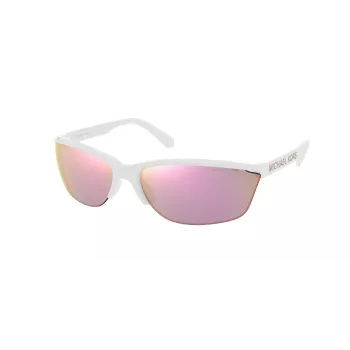 Michael Kors MK2110-30994Z Unisex Butterfly Sonnenbrille - Schwarzer Rahmen, grau verlaufende Gläser, 71/18/130 mm