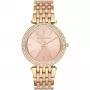 Michael Kors MK3507 Damenuhr aus roségoldfarbenem Edelstahl mit Kristallakzenten