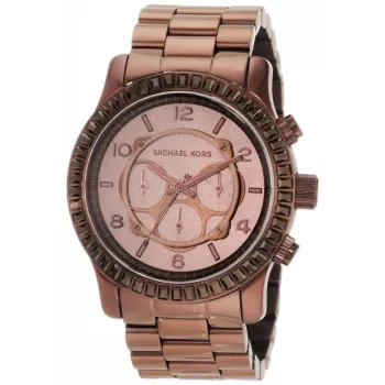 Michael Kors MK5543 Damen-Chronographuhr aus Edelstahl in Roségold 43 mm