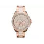 Michael Kors MK6096 Damen-Chronograph-Uhr, Edelstahl in Roségold, 42 mm