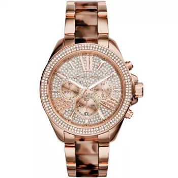 Michael Kors MK6159 Damen-Chronograph Uhr Roségold-Edelstahl 41,5 mm