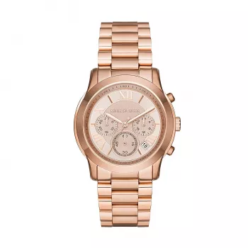 Michael Kors MK6275 Damen-Chronograph-Uhr aus roségoldfarbenem Edelstahl, 39 mm