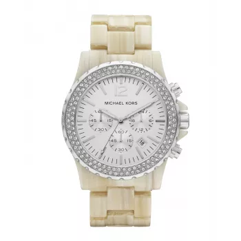 Michael Kors Parker Damen Rosegold-Edelstahl Chronograph Uhr MK5598