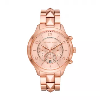 Michael Kors Pyper Damen-Chronograph-Uhr aus Edelstahl in Roségold-Ton MK6713