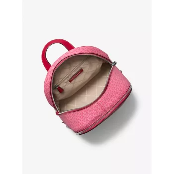 Michael Kors Rhea Rucksack Dark Berry Saffiano Leder Damen 27x26x14 cm