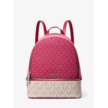 Michael Kors Rhea Rucksack Dark Berry Saffiano Leder Damen 27x26x14 cm