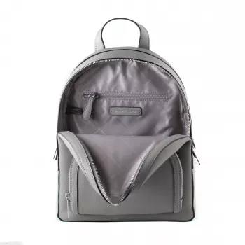 Michael Kors Rhea Damen-Rucksack 28x23x10 cm Perlgrau Saffiano-Leder
