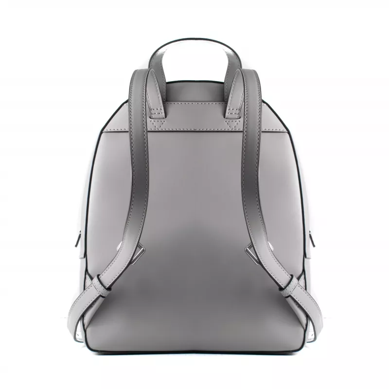 Michael Kors Rhea Damen-Rucksack 28x23x10 cm Perlgrau Saffiano-Leder