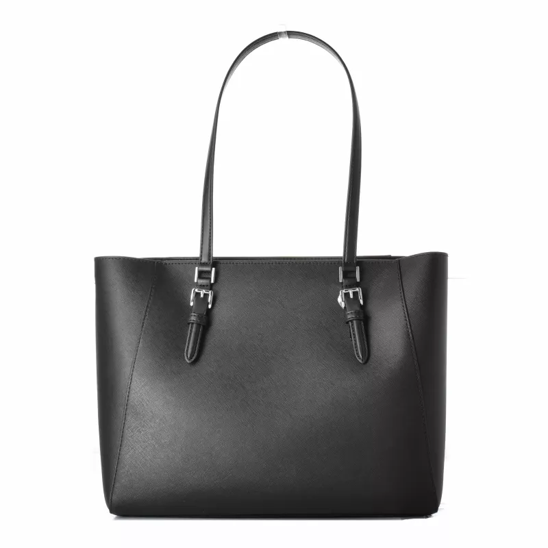 Michael Kors Sullivan Damen-Tragetasche - Saffiano-Leder, Schwarz, 34x27x11 cm