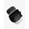Michael Kors Unisex Rucksack 30S4SRKB7CBLA – Schwarz genarbtes Leder, Top-Zip, 34x35x14 cm