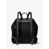 Michael Kors Unisex Rucksack 30S4SRKB7CBLA – Schwarz genarbtes Leder, Top-Zip, 34x35x14 cm