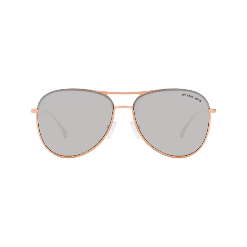 Michael Kors Unisex Sonnenbrille MK1089 Transparent Grauer Acetatrahmen Graue Gradientenlinse 59mm