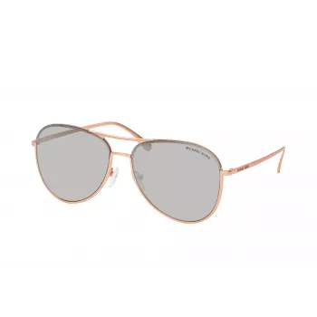 Michael Kors Unisex Sonnenbrille MK1089 Transparent Grauer Acetatrahmen Graue Gradientenlinse 59mm