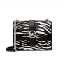 Michael Kors Damen-Crossbody-Tasche 35S5SGRC1HBLA - Schwarzes Saffiano-Leder mit Goldbeschlägen (20x16x6 cm)