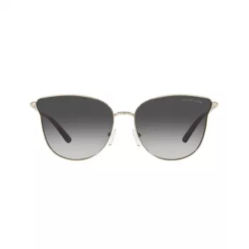 Michael Kors Damen Aviator Sonnenbrille MK1120-10148G Silberner Rahmen Graue Verlaufsgläser 62mm