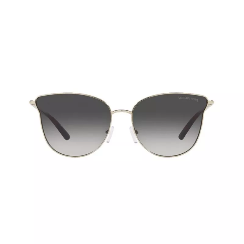 Michael Kors Damen Aviator Sonnenbrille MK1120-10148G Silberner Rahmen Graue Verlaufsgläser 62mm