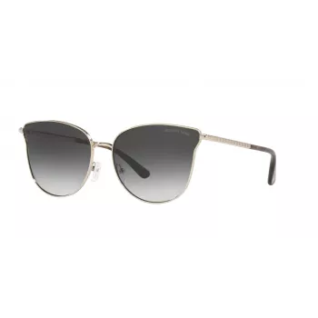 Michael Kors Damen Aviator Sonnenbrille MK1120-10148G Silberner Rahmen Graue Verlaufsgläser 62mm