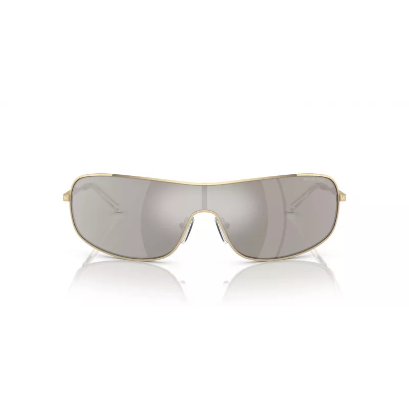 Michael Kors Damen Katzenaugen-Sonnenbrille MK1139-10146G Transparenter grauer Rahmen Grauer Verlaufsglas 58 mm