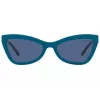 Michael Kors Damen Katzenaugen-Sonnenbrille MK2132U309780 Dunkelbraun Schildpatt Braun Verlauf 55 mm