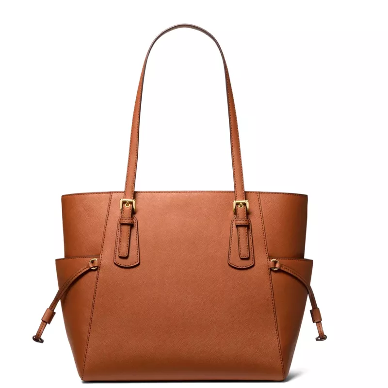 Michael Kors Damen Greenwich Saffiano Leder Schultertasche Luggage 31x28x15cm