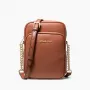 Michael Kors Damen Greenwich Small Schultertasche in Luggage Saffiano Leder