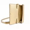 Michael Kors Damen Jet Set Charm Umhängetasche, Signature Logo Canvas, Gold-Tone Hardware