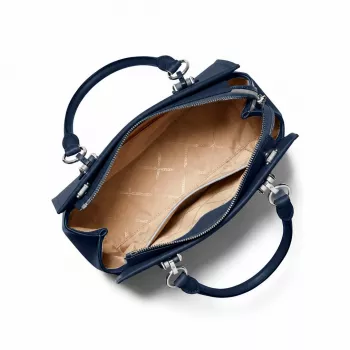 MICHAEL KORS Damen Jet Set Travel Umhängetasche 35F5S6AS2LNAV Marineblau Saffiano-Leder (29x22x10 cm)
