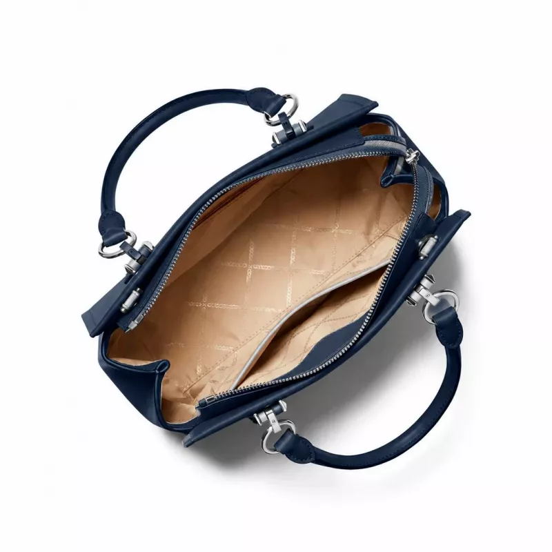 MICHAEL KORS Damen Jet Set Travel Umhängetasche 35F5S6AS2LNAV Marineblau Saffiano-Leder (29x22x10 cm)