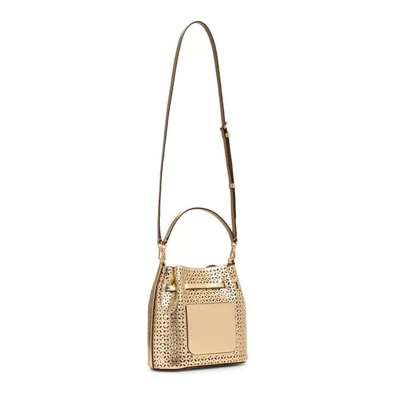 MICHAEL KORS Damen Jet Set Travel Umhängetasche 35S6G2ZC1KPAL - Signature Canvas, Gold-Tone Hardware