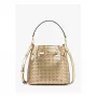 MICHAEL KORS Damen Jet Set Travel Umhängetasche 35S6G2ZC1KPAL - Signature Canvas, Gold-Tone Hardware