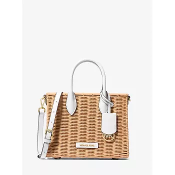 Michael Kors Damen Jet Set Travel Umhängetasche 35T4G7ZC5WOPT - Signature Canvas, Goldfarbene Beschläge