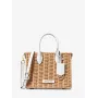 Michael Kors Damen Jet Set Travel Umhängetasche 35T4G7ZC5WOPT - Signature Canvas, Goldfarbene Beschläge