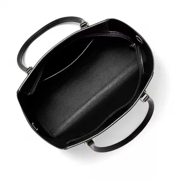 MICHAEL KORS Damen Jet Set Travel Large Saffiano Leder Tote Bag 35R3GCFT3TBLA Schwarz