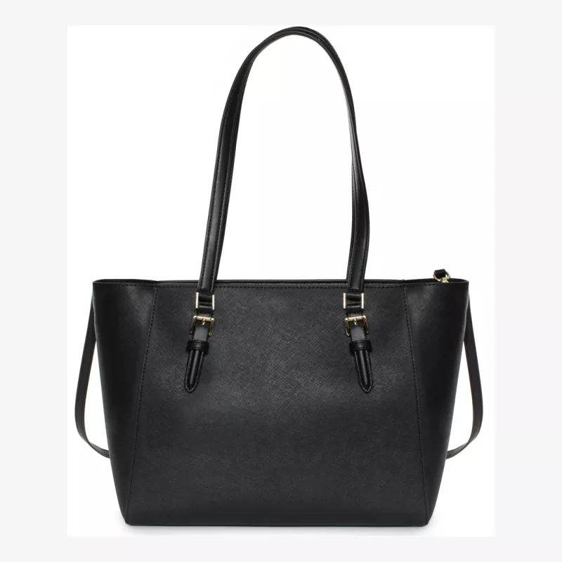 MICHAEL KORS Damen Jet Set Travel Large Saffiano Leder Tote Bag 35R3GCFT3TBLA Schwarz