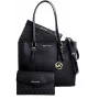 MICHAEL KORS Damen Jet Set Travel Large Saffiano Leder Tote Bag 35R3GCFT3TBLA Schwarz