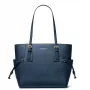 MICHAEL KORS Damen Jet Set Travel Saffiano Leder Tote Bag Marineblau 35S5GV6T7LNAV