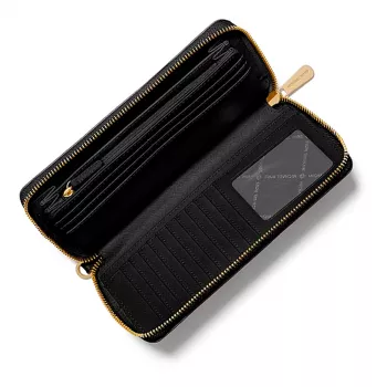 Michael Kors Damen Jet Set Travel Saffiano Leder Wristlet, Schwarz