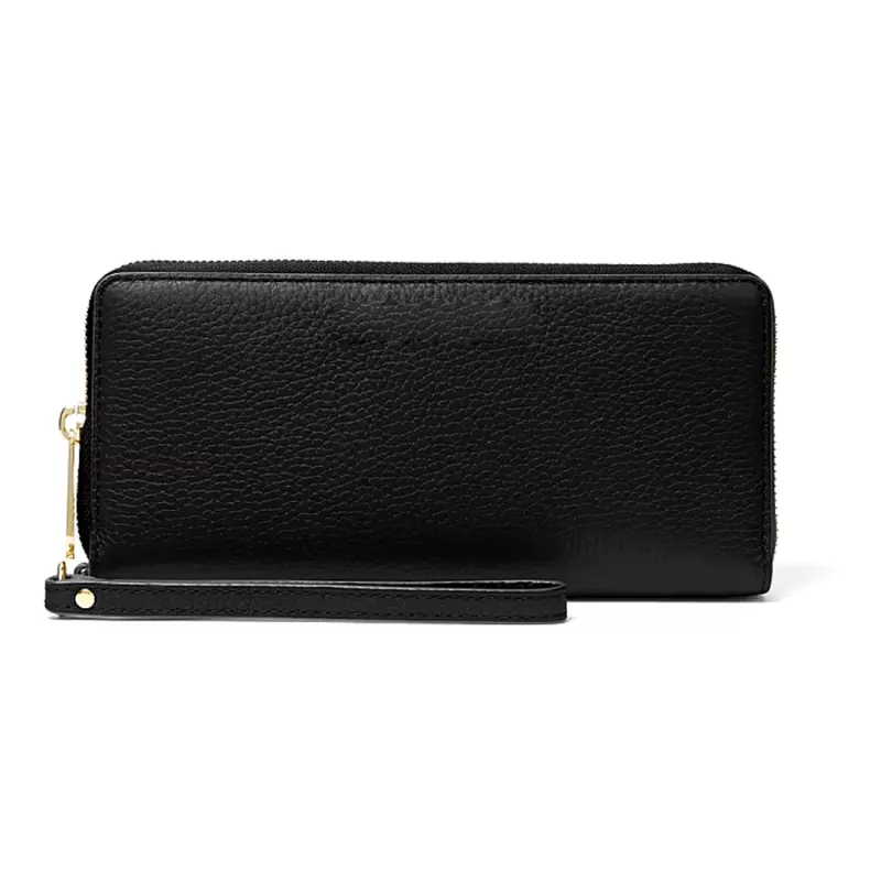 Michael Kors Damen Jet Set Travel Saffiano Leder Wristlet, Schwarz
