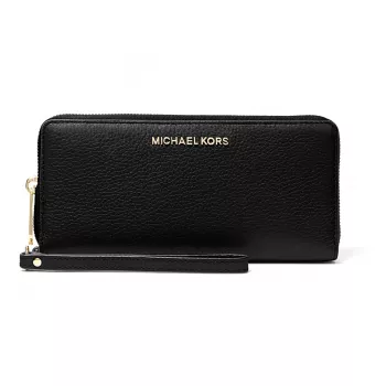 Michael Kors Damen Jet Set Travel Saffiano Leder Wristlet, Schwarz