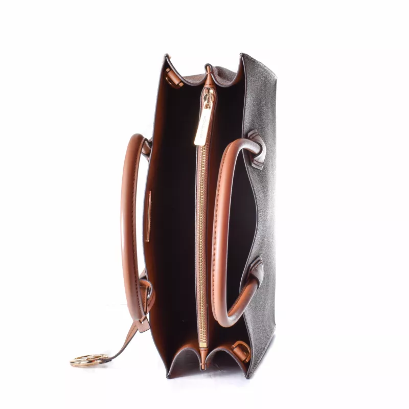 Michael Kors Damen Mercer Gallery Satchel Handtasche, Braun/Acorn, 32x26x13 cm