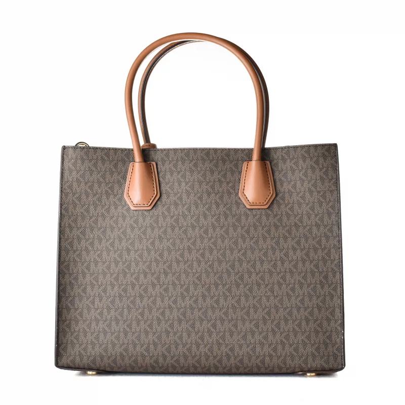 Michael Kors Damen Mercer Gallery Satchel Handtasche, Braun/Acorn, 32x26x13 cm